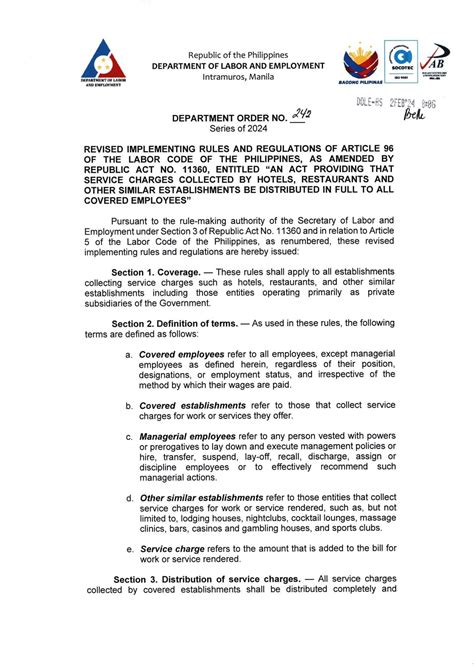 dole rules and regulations tagalog|Philippines: DOLE issues revised rules and regulations for .